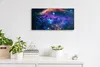 Wohnzimmer-Bild Leinwand Uhr 60x30 Gemälde Weltraum Galaxie Produktbild-Vorschau 3