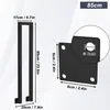 Diagrams showing the dimensions of a U-shaped handrail and a mounting plate. Náhľad obrázku produktu