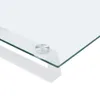 vidaXL Support d'écran blanc 60x20x8 cm verre trempé et Voir les images du produit 6