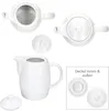Kanne Kawi 850ml mit Deckel Porzellan für Tee & Kaffee weiß Produktbild-Vorschau 3