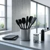WELLHAUS Set mit 6 schwarzen Teigspateln aus Silikon Produktbild-Vorschau 7