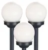 3er Set LED Solarkugel weiß, Erdspieß, DxH 10x38 cm Produktbild-Vorschau 1
