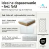 TULENA Pokrowiec na materac 160x200 cm – pikowany, z Podgląd zdjęcia produktu 4