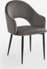 Sedia moderna in velluto con braccioli per sala da pranzo e Anteprima dell’immagine prodotto 8