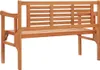 vidaXL Banc de jardin pliable 120 cm en bois massif Voir les images du produit 6
