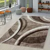 TT Home Teppich Wohnzimmer Gestreift Modern mit Produktbild-Vorschau 1