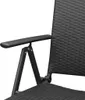 vidaXL Stapelbare Gartenstühle 2 Stk. Poli Rattan Schwarz Anteprima dell’immagine prodotto 6