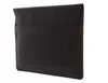 A brown leather laptop sleeve is shown against a white background. Anteprima dell’immagine prodotto