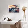 Gerahmtes Poster - Weißer Rahmen - Wasserfall Himmel Berg - Produktbild-Vorschau 6