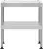 vidaXL Stůl pro udírnu 40x28x44,5 cm Pozinkovaná ocel Náhled obrázku produktu 1