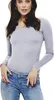 ONLY 3er-Set Damen Longsleeve Slim Fit Langarmshirt mit Produktbild-Vorschau 3