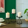 Set di 3 portacandele Sziqiqi in metallo nero vintage per Anteprima dell’immagine prodotto 4