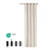 Vorhang Amber Blickdicht HOOMstyle 140x270cm - Ösen - Produktbild-Vorschau 2