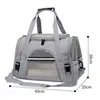 A gray pet carrier bag with dimensions indicated. Podgląd zdjęcia produktu