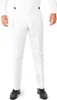 A person wearing a white suit and black shoes, shown from the waist down. Anteprima dell’immagine prodotto
