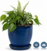 Fioriera modello "EggPot" 38 cm in Vetroceramica blu reale Anteprima dell’immagine prodotto 7