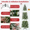 COSTWAY Sztuczna choinka 225cm, ołówkowa choinka ze Podgląd zdjęcia produktu 7