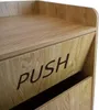 Poubelle en bois avec plateau, chêne clair, usage Voir les images du produit 9
