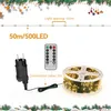 XMTECH LED Girlande Kupferdraht 50 m 500 LEDs Warmweiß Deko Produktbild-Vorschau 2