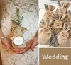 30 x Jutesäckchen Natürliche Jute Beutel für Produktbild-Vorschau 5