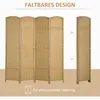 Paravent HOMCOM 4 panneaux 160 x 170 cm, cloison de Voir les images du produit 5