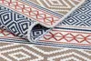 Tapiso Teppich AZTECA vintage Fransen grau orange Produktbild-Vorschau 5