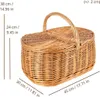 Creative Home Velký piknikový koš Proutěný koš s uchem Náhled obrázku produktu 6