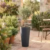Garten Blumentopf konisch aus Kunststoff in anthrazit - 58 Produktbild-Vorschau 7