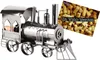 BRUBAKER portabottiglie locomotiva scultura in metallo Anteprima dell’immagine prodotto 1