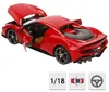 BBURAGO Ferrari 296 GTB 1:18, Supersportwagen-Modell, Produktbild-Vorschau 5