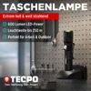 TECPO Taschenlampe mit Ladestation 250 Meter Leuchtweite Produktbild-Vorschau 2