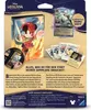 The image shows the back of a product box for a Disney Lorcana trading card game starter set. It displays the contents of the box, including booster packs, a binder, and a promo card, along with descriptive text. Produktbild-Vorschau