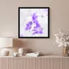 MuchoWow® MuchoWow® Gerahmtes Poster Karte - England - Produktbild-Vorschau 6
