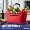 Einkaufskorb faltbar rot Aluminium Polyester 600D Produktbild-Vorschau 3