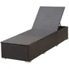 vidaXL Bain de soleil en poly rotin 195 x 60 x 31 cm brun Voir les images du produit 5