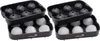2er Set Eiswürfelform Silikon, Kugel 4,5 cm, schwarz Produktbild-Vorschau 1