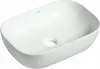 Umywalka nablatowa, ceramiczna, łazienkowa, biała, Podgląd zdjęcia produktu 1