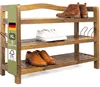 CASARIA® Botník se 3 úrovněmi 85x26x62cm Masivní akáciové Náhled obrázku produktu 1