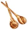 2er Set Kochlöffel aus Olivenholz mit rundem Stiel 30 cm Produktbild-Vorschau 3