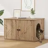 vidaXL Domek dla kota rękodzieło dąb 85 x 55 x 50 cm Podgląd zdjęcia produktu 2
