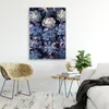Leinwandbild shabby chic blumen natur 40x60 cm Feeby lila Produktbild-Vorschau 2