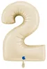 Numero gigante palloncino in foil 40"/102 cm | Satin Cream Anteprima dell’immagine prodotto 3