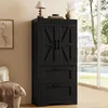 Küchen-Hochschrank im Landhausstil mit Scheunentüren, 2 Produktbild-Vorschau 1