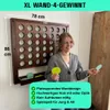 Jeu de match 4 mural - bois - 86x78 cm - vert/jaune - Voir les images du produit 3