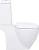 vidaXL Toilettes en céramique Sortie horizontale blanche Voir les images du produit 17