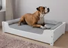 Hundebett für große Hunde 100x60 Kiefer weiß Tierbett Produktbild-Vorschau 1