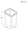 Vauth-Sagel ENVI Free contenitore 10 Liter 230 x 191 x 326 Anteprima dell’immagine prodotto 3