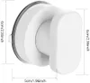A white suction cup hook with dimensions indicated by measurement lines and text. Produktbild-Vorschau