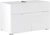 Waschbeckenunterschrank - B 80 cm - Weiß Hochglanz - Weiß Produktbild-Vorschau 1