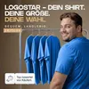 Logostar - Basic T-Shirt  - Übergrößen bis 15XL - Orange / Produktbild-Vorschau 3